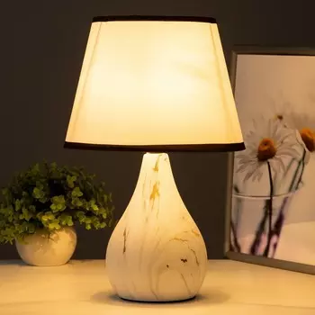 Лампа настольная 16614/1WT E14 40 Вт белый 22.522.535.5 см RISALUX