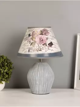 Лампа настольная 16615/1GY E14 40 Вт серый/золотой 222235 см