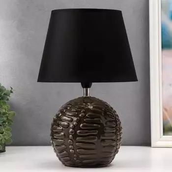 Лампа настольная 16617/1BK E14 40Вт черно-коричневый 25х25х35 см