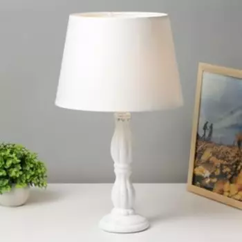 Лампа настольная 16628/1WT E14 40Вт белый 25х25х48 см