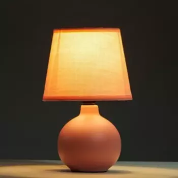 Лампа настольная 16709/1PK E14 40Вт розовый 15х15х23 см RISALUX