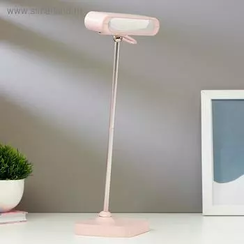 Лампа настольная 1670/1 LED 5 Вт 2 режима 3000К 6000К USB АКБ розовый 1310.434 см RISALUX