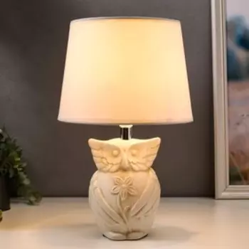 Лампа настольная 1859/1 E14 40Вт белый 22,5х22,5х36 см