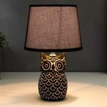 Лампа настольная 21162/1 E14 40Вт черно-серый 20х20х34 см RISALUX