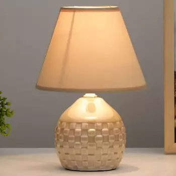 Лампа настольная 37512/1 1х40Вт Е14 бежевый 18х18х26 см RISALUX