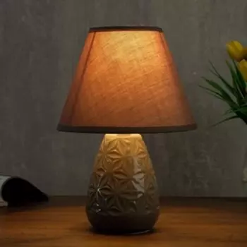 Лампа настольная 37517/1 1х40Вт Е14 серый 17х17х27,5 см