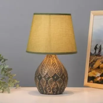 Лампа настольная 38046/1 E14 40Вт черно-золотой 23х23х32 см RISALUX