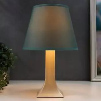 Лампа настольная 62104 1хЕ27 15 Вт светло-бирюзовый d=22 см, h=34.5 см RISALUX