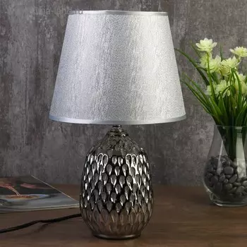 Лампа настольная 7555092TL/1 E14 40 Вт серебро 212132 см RISALUX