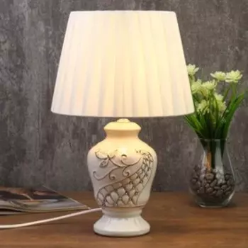 Лампа настольная 7555107TL/1 E14 40 Вт белый 242438.5 см RISALUX