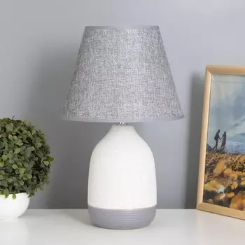 Лампа настольная «Айме» 140 Вт Е14 серый/белый 252540 см