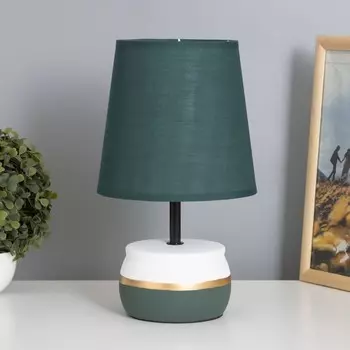 Лампа настольная «Айше» 140 Вт Е14 белый/зеленый 181832 см