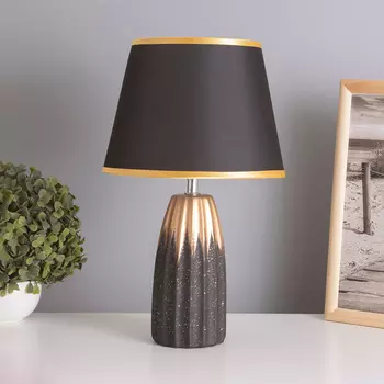 Лампа настольная «Анеле» 140 Вт Е14 черный/золото 222238 см