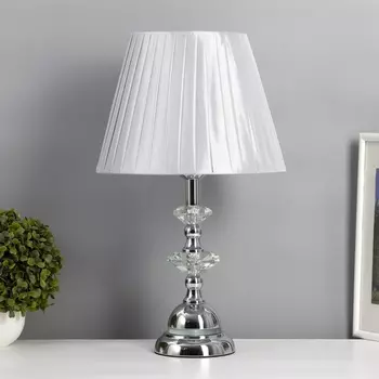Лампа настольная «Антураж» 140 Вт Е27+ LED подсветка 3 Вт хром 282846 см