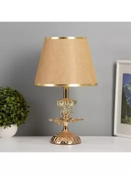 Лампа настольная «Архат» 140 Вт Е27+подсветка LED 5 Вт золото 252539.5 см