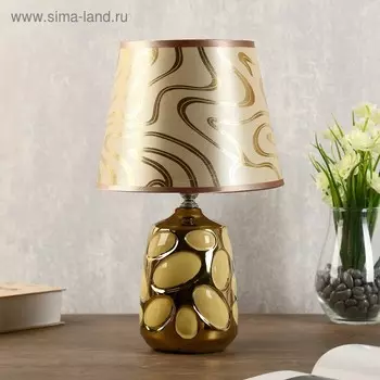 Лампа настольная "Аркада" 1хЕ14 40Вт золото 20х20х33 см.