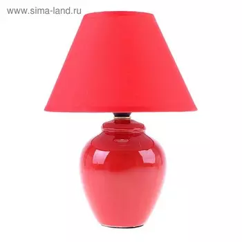 Лампа настольная "Азалия", 220V, красная RISALUX