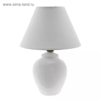 Лампа настольная «Азалия »E14, 220V, белая RISALUX