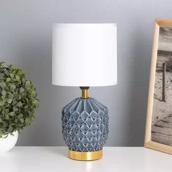 Лампа настольная «Бернарда» 140 Вт Е14 синий 151530 см