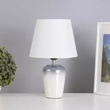 Лампа настольная «Блеск» 140 Вт Е27 мягкий серый 202032 см