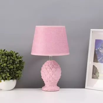 Лампа настольная «Бутон» 140 Вт Е14 розовый 202034 см