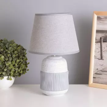 Лампа настольная «Дарианна» 140 Вт Е14 серый 292032.5