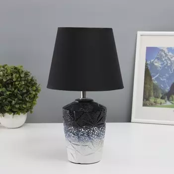 Лампа настольная «Дунмэй» 140 Вт Е14 черный/белый 19.519.535 см