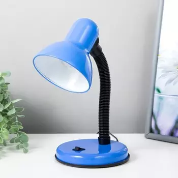 Лампа настольная Е27, с выкл. (220 В) голубая (203 В) RISALUX