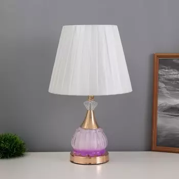 Лампа настольная «Ева» 140 Вт Е27 14 Вт LED золото/розовый 252542 см