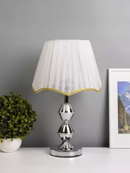 Лампа настольная «Феми» 140 Вт Е27 хром 10424431