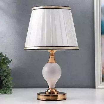 Лампа настольная «Галатея» 140 Вт Е27 220 В белый-золото 202038.5 см.