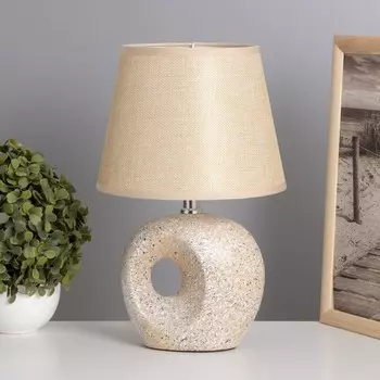 Лампа настольная «Инес» 140 Вт Е14 бежевый 202030 см