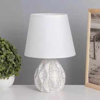 Лампа настольная «Иветт» 140 Вт Е14 белый 202030 см