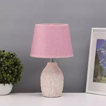 Лампа настольная «Какао» 140 Вт Е14 розовый 202034 см