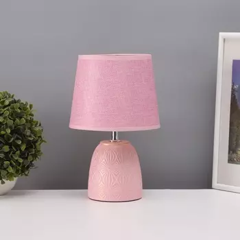 Лампа настольная «Калейдоскоп» 140 Вт Е14 розовый 202034 см