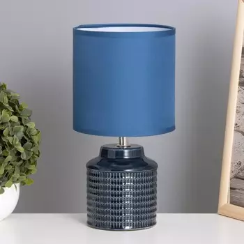 Лампа настольная «Катрина» 140 Вт Е14 синий 131325 см