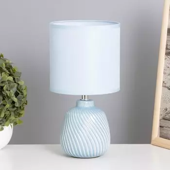 Лампа настольная «Кения» 140 Вт Е14 голубой 131325 см