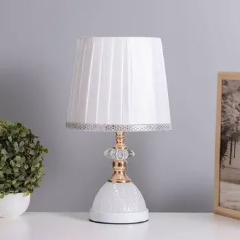 Лампа настольная «Ким» 140 Вт Е27 15 Вт LED белый/золото 232340 см