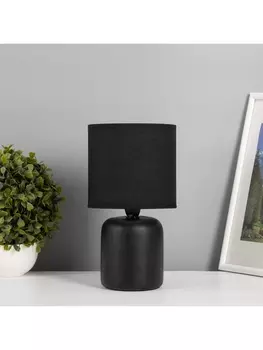 Лампа настольная "Кира" 1х40Вт Е14 черный 14х14х26см