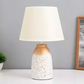 Лампа настольная «Киу» 140 Вт Е14 белый/золото 222234 см