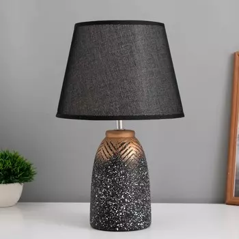 Лампа настольная «Киу» 140 Вт Е14 черный/золото 222234 см