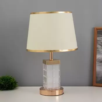 Лампа настольная «Корона» 140 Вт Е27 13 Вт LED золото 232343 см