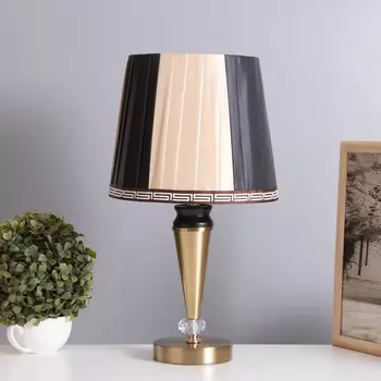 Лампа настольная «Крис» 140 Вт Е27 бронза 252546.5 см