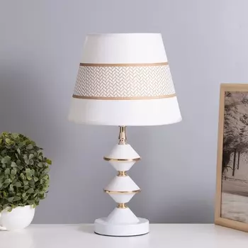 Лампа настольная «Кристи» 140 Вт Е27 белый/золото 252541 см