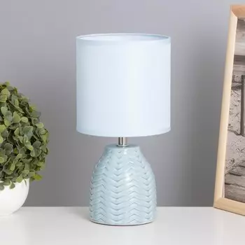 Лампа настольная «Квиллен» 140 Вт Е14 голубой 131325 см