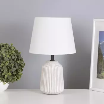 Лампа настольная «Линии» 140 Вт Е14 белый/серый 202032 см