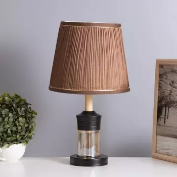 Лампа настольная «Луиза» 140 Вт Е27 15 Вт LED черный/шоколад 252543 см