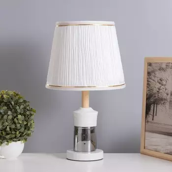 Лампа настольная «Луиза» 140 Вт Е27 15 Вт LED черный/дымчатый 252543 см