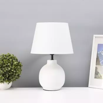 Лампа настольная «Луиза» 140 Вт Е27 белый 252538,,5 см