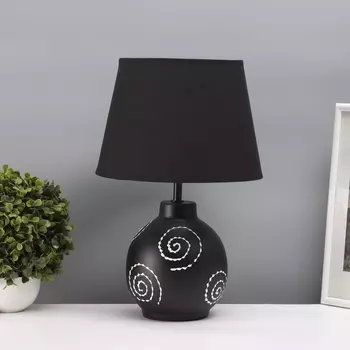 Лампа настольная «Луиза» 140 Вт Е27 черный/белый 252538,,5 см